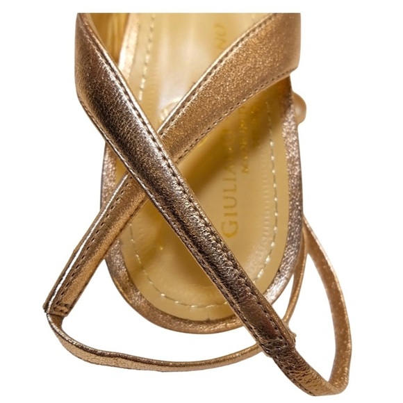 Giuliano Galiano NWOT!! Naomi Slingback Rose Gold Stillettos Sz 6.5 - Picture 9 of 10